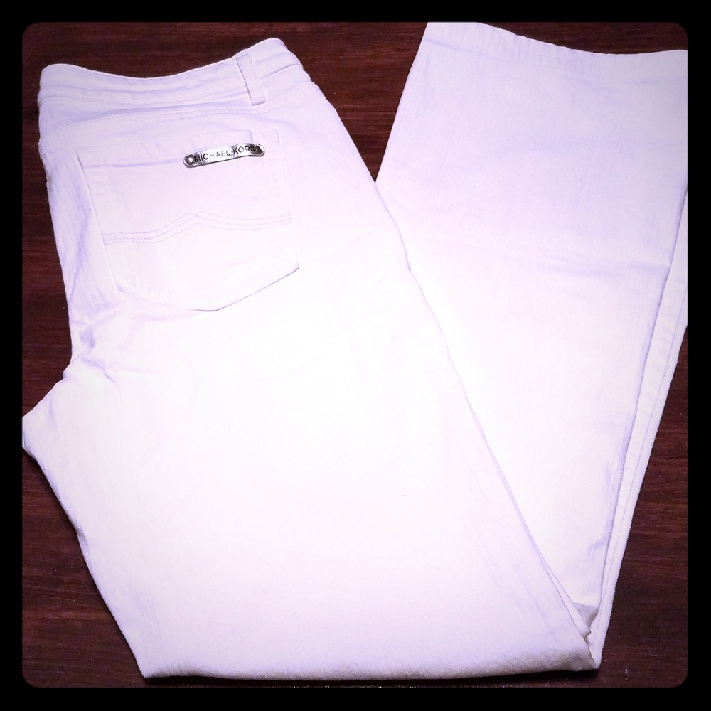 Michael Kors Bootcut White Jeans size 10